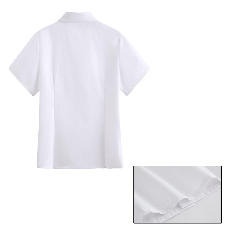 Trendy JK School Uniform Short Sleeve Shirt for Women and Girls