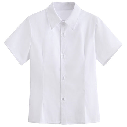 Trendy JK School Uniform Short Sleeve Shirt for Women and Girls