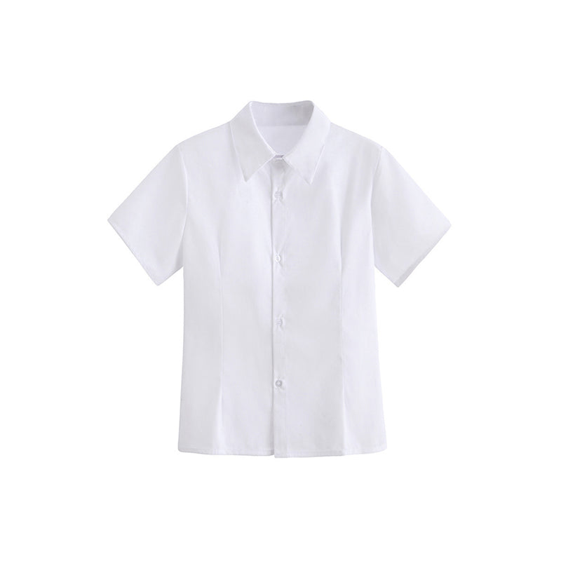 Trendy JK School Uniform Short Sleeve Shirt for Women and Girls