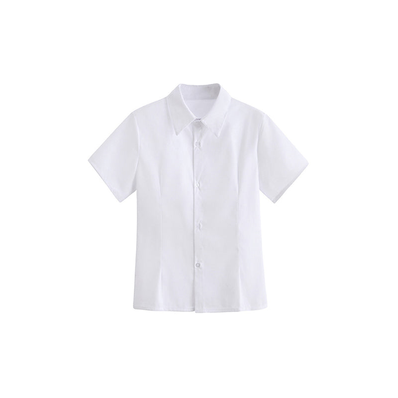 Trendy JK School Uniform Short Sleeve Shirt for Women and Girls
