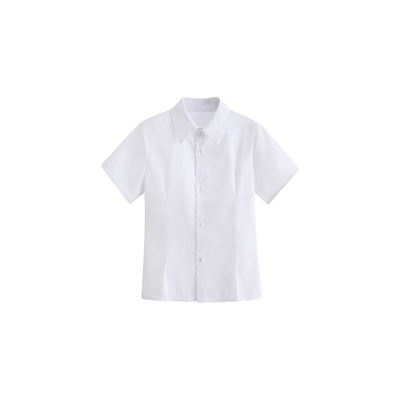 Trendy JK School Uniform Short Sleeve Shirt for Women and Girls