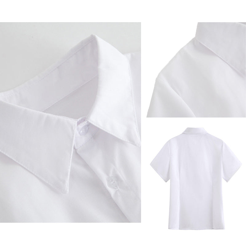 Trendy JK School Uniform Short Sleeve Shirt for Women and Girls