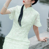 Traditional Lace Cheongsam Chinese Qipao Dress