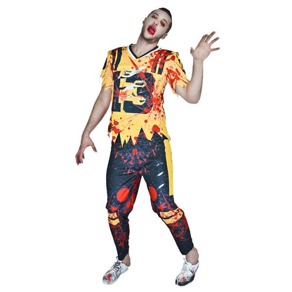 Zombie Couple Costume, Men Football